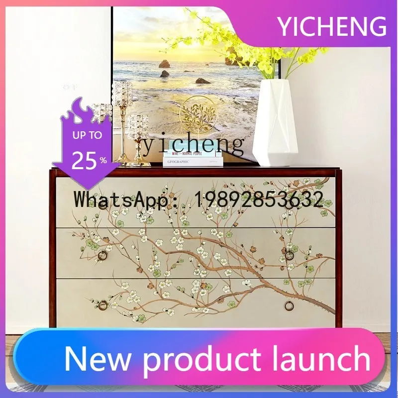 

Entrance Cabinet Painted Side Cabinet Locker Bedroom Light Luxury Decoration Storage