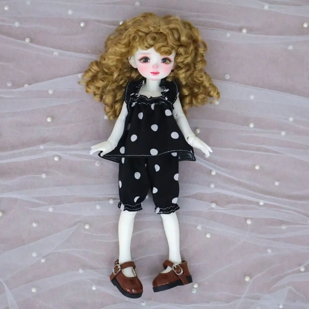 Trendy Retro 1/6 BJD Doll Outfit Set Cute Pretty 30cm Doll Clothes Fashion Casual Dress Pajamas (Only Sell clothes)