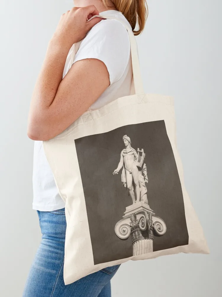 Ancient Greek god Apollo. Deity of music and sun. NEW Clock with correct Roman numerals (not flipped). Tote Bag handbag