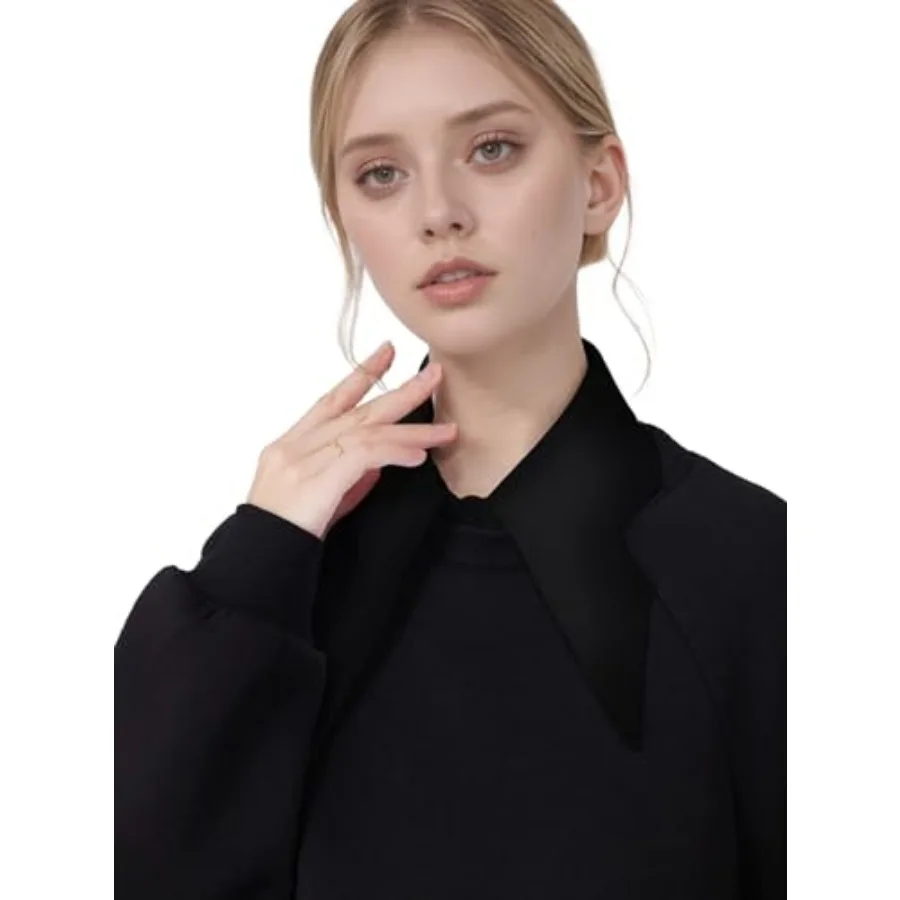 

Detacable Pointed W Collar Fake Dicky Collar Cuos Falsos para Mujer alf Sirts Women Laye