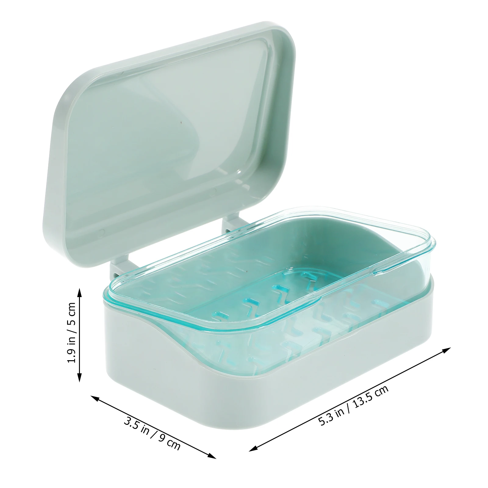 

Flip Shower Soap Container Holder Dish Box Soap Case Saver for Bathroom Kitchen Steamer Tray Organiser