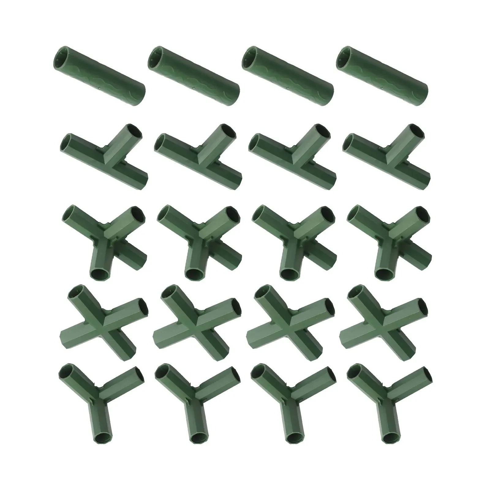 

Соединители для теплиц диаметром 16 мм, пять типов соединителей, универсальное применение для теплиц, прочный пластиковый материал