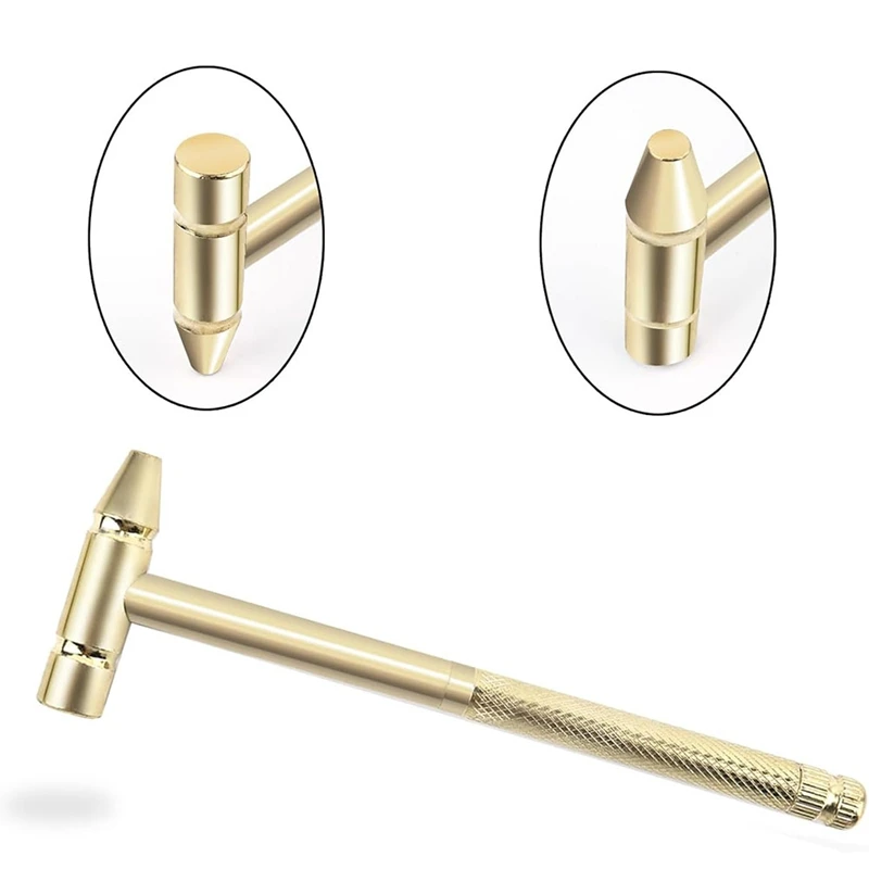 ABAE-Anti-Rust Copper Hammer And Screwdriver Hand Tool, Screwdriver Hammer Is Perfect For Opening Walnut Repair Drone Phones