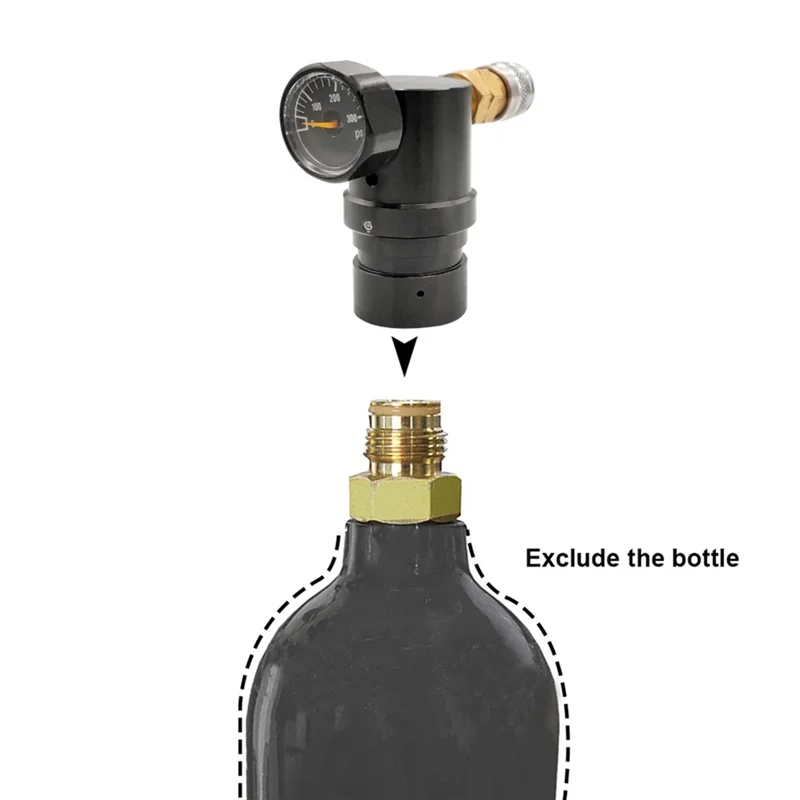 Air Regulator T-Type Foster Output Pressure 40Psi-200Psi G1/2-14 Thread MR GEN2 Regulator
