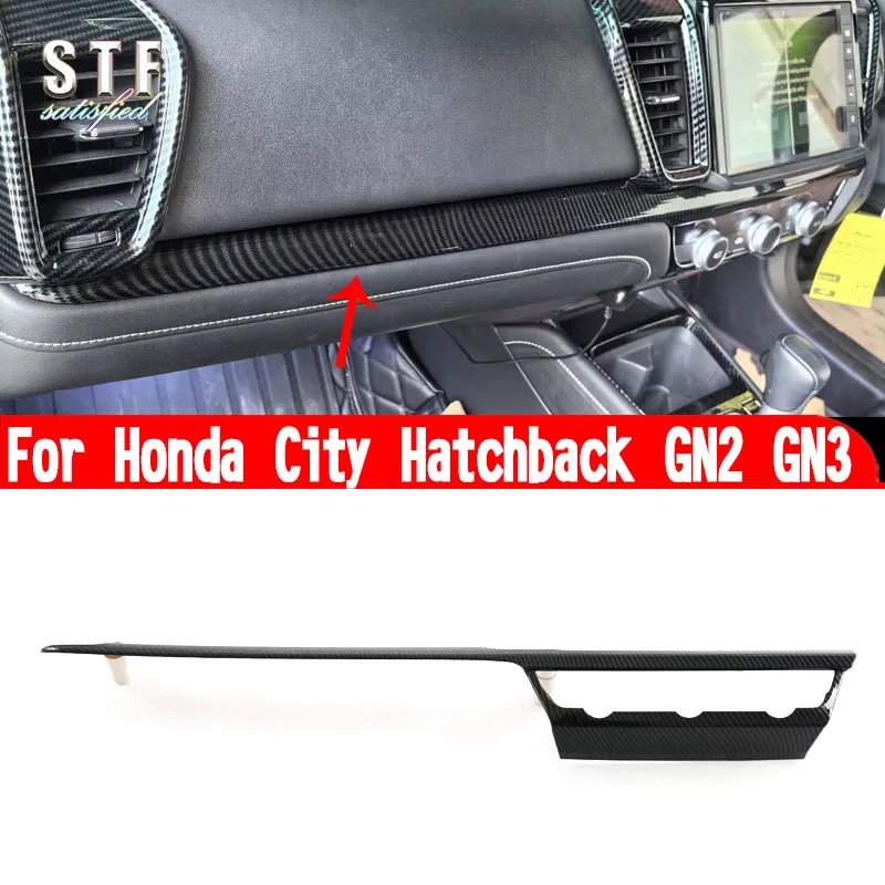 For Honda City Hatchback GN2 GN3 2020 2021 2022 Accessories Interior Center Control Around Trim Molding Decoration Stickers