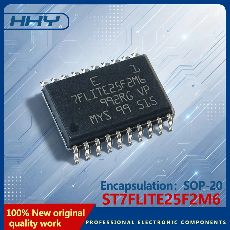 1PCS ST7FLITE25F2M6 SOP20 8-bit Microcontroller Single Voltage Timer SPI