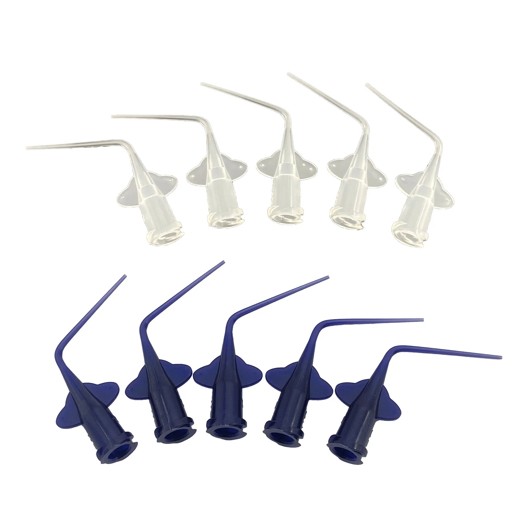 

50 шт./упак. одноразовые стоматологические шприцы, наконечник для эндоуправления корневых каналов, игла-бабочка 0,25/0,35 мм, прозрачные синие цвета