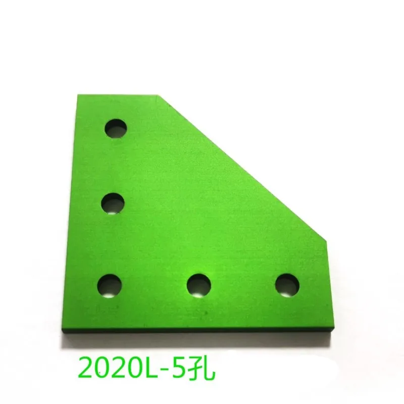Aluminum 5-hole/7-hole 2020/3030/4040/4545 Connecting Plate T-shaped L-shaped Reinforcement Plate Right Angle Connection Black