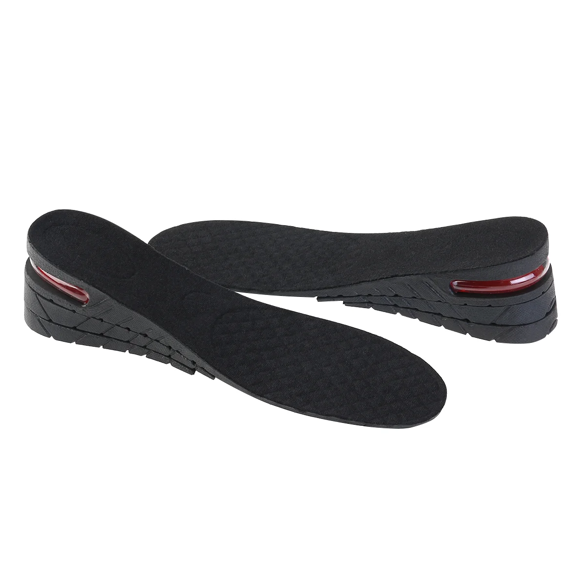 Pair of Unisex 3-layer 6CM PU Increase Height Insole Taller Pad PU cushion 7cm insole