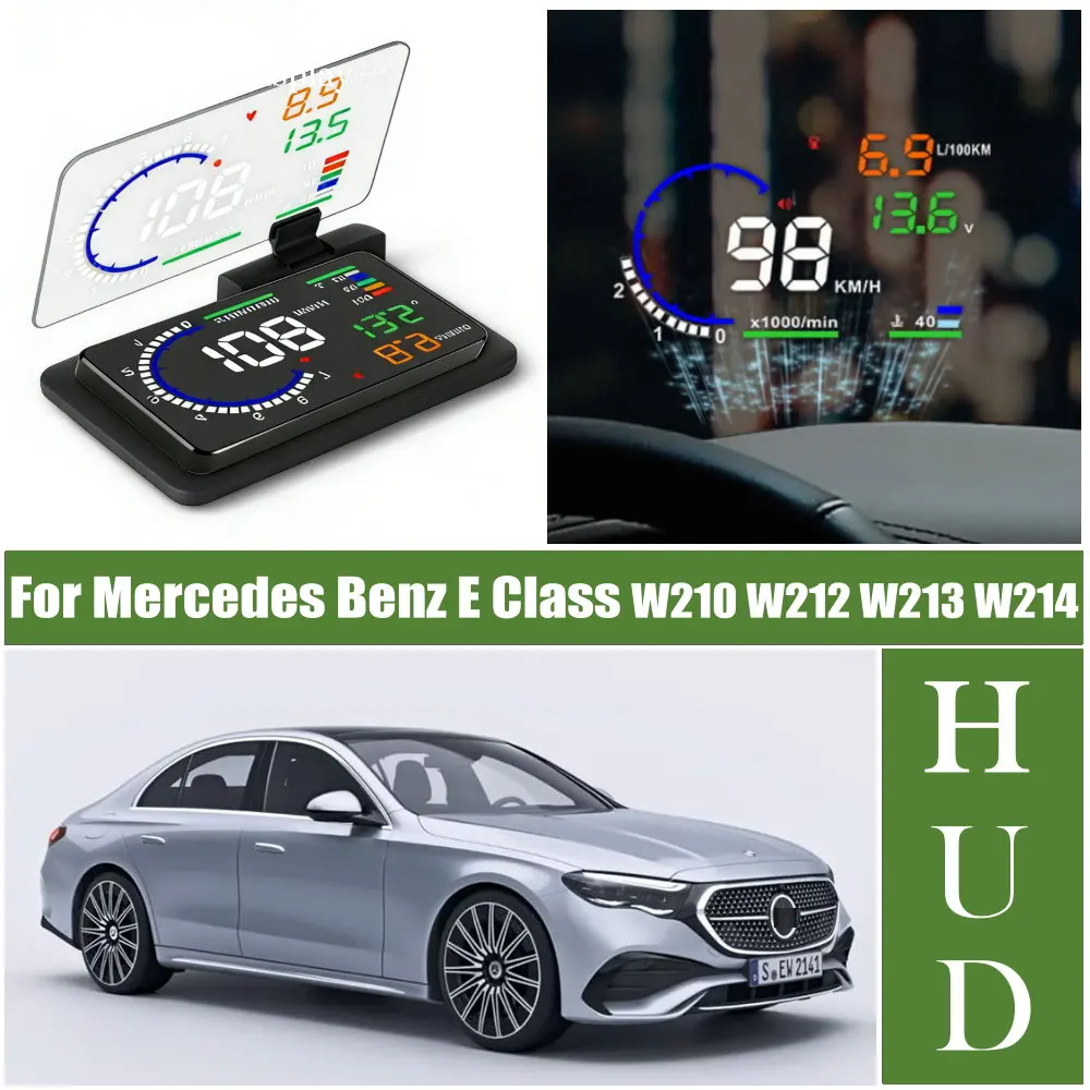 

Car LED Windshield Projection HUD Head Up Display For Mercedes Benz E Class W210 W212 W213 W214 2002-2026