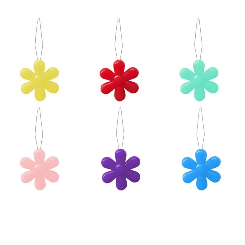 20Pcs/Lot Flower Shape Easy Sewing Needle Threader Thread Guide Tool for Garment Sewing And Needlework Random Color