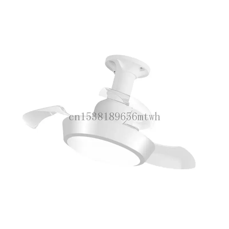 

Small Retractable Ceiling Fan Light with Remote Control 3 Lighting Modes B03D