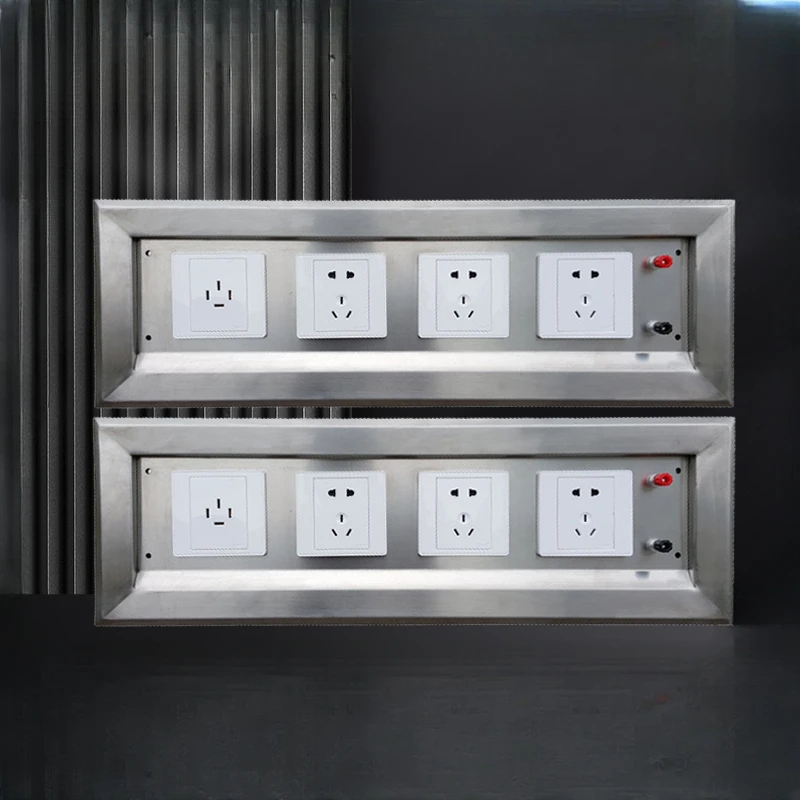 Surgical room stainless steel embedded power socket box, medical power socket box, surgical room power