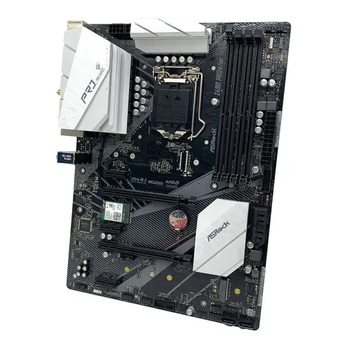 Imagen 2 del producto Placa base Asrock Z490 PRO4/AC Placa base Intel Z490, LGA 1200 compatible con i5-10400F i7-10700F i3-10320 i9-10900K cpu ATX 6 SATA3