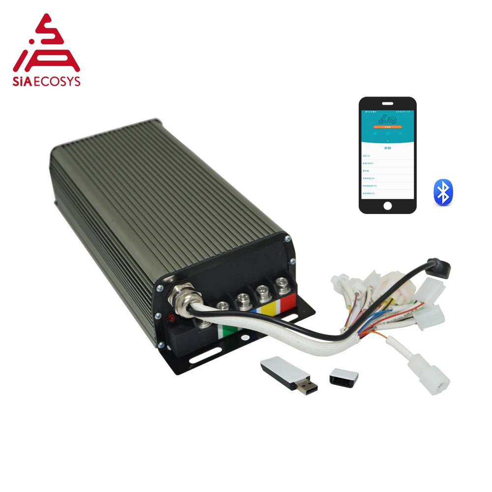 Sabvoton SVMC72150 V2 3000W 4000W Peak 72V 150A 350A Phase Programmable Sine Wave Controller 91% Efficiency for E-Motorcycle