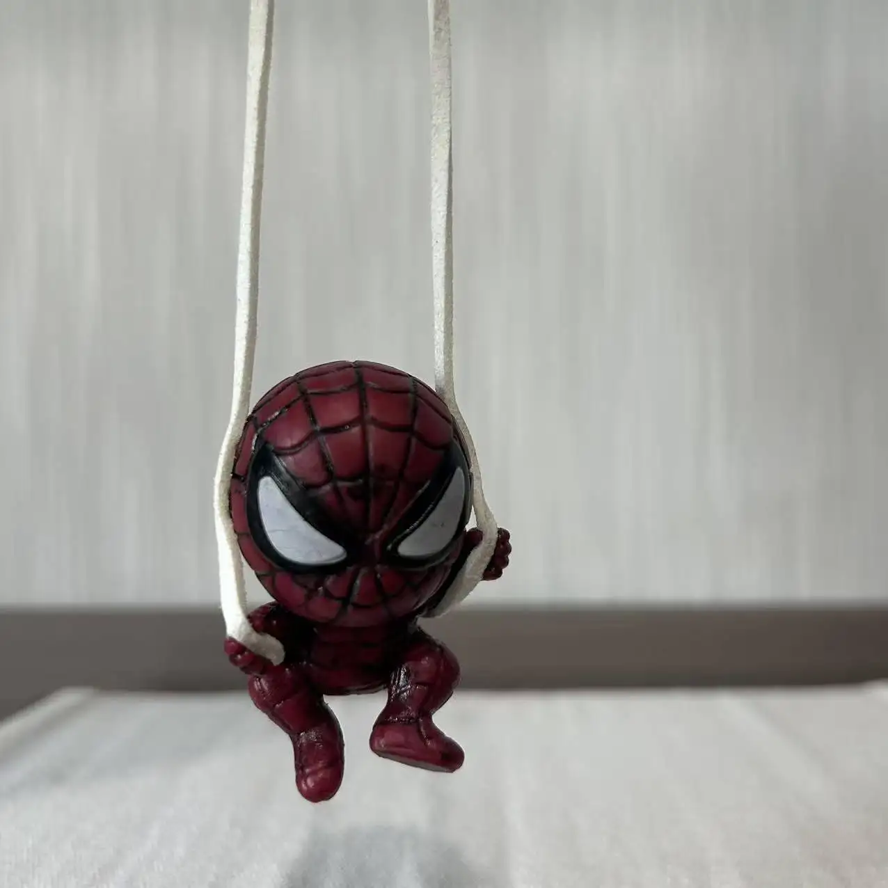 

New Anime Spider-Man Q version Kawaii Figure PVC car pendant Model Toys Doll Gifts