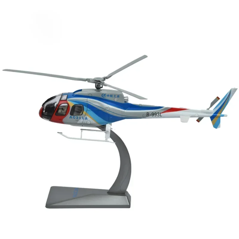 Scale 1/35 AC311 Helicopter Miniature Diecast Alloy Eco-friendly Material Model Aircraft Souvenir Collections Gift Toys For Boys