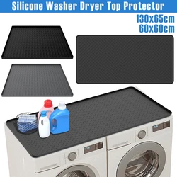 Silicone Washer Dryer Top Protector Waterproof Dustproof Dryer Top Protector Mat Versatile Washer Dryer Countertop Storage Pad