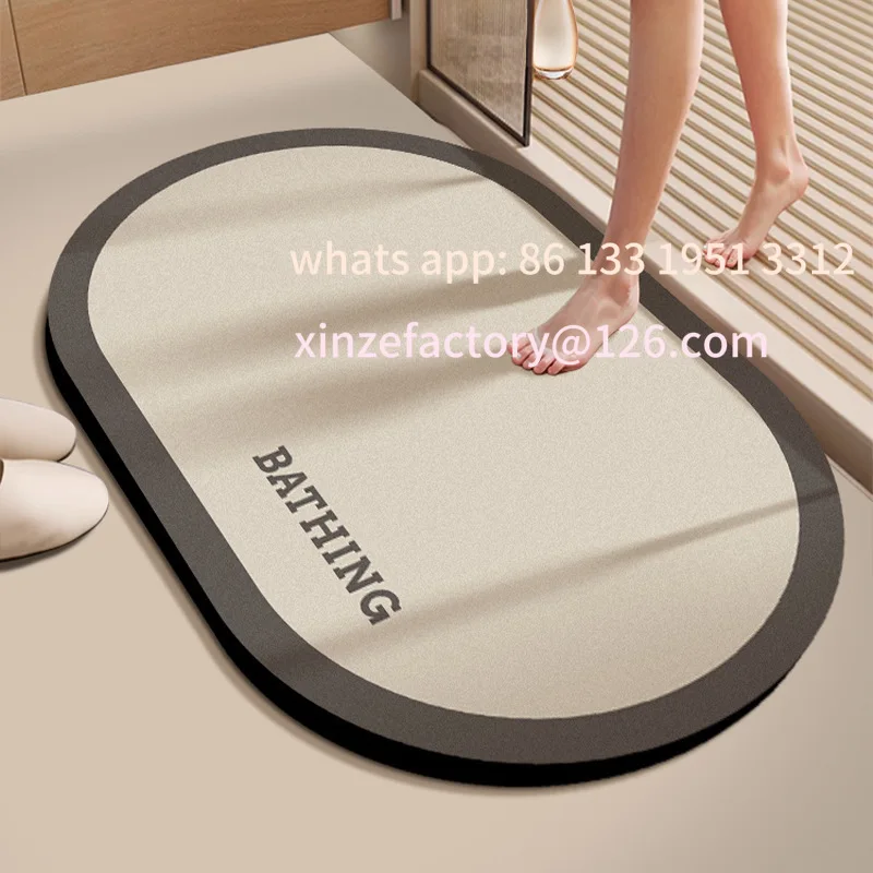 MAT, HUISHOUDEN BADKAMERMAT, DEURDICHT, DIRT-RESISTANT VOETMAT, WATERABSORPTIE, SNELDROGEN, ANTI-SLIP MAT