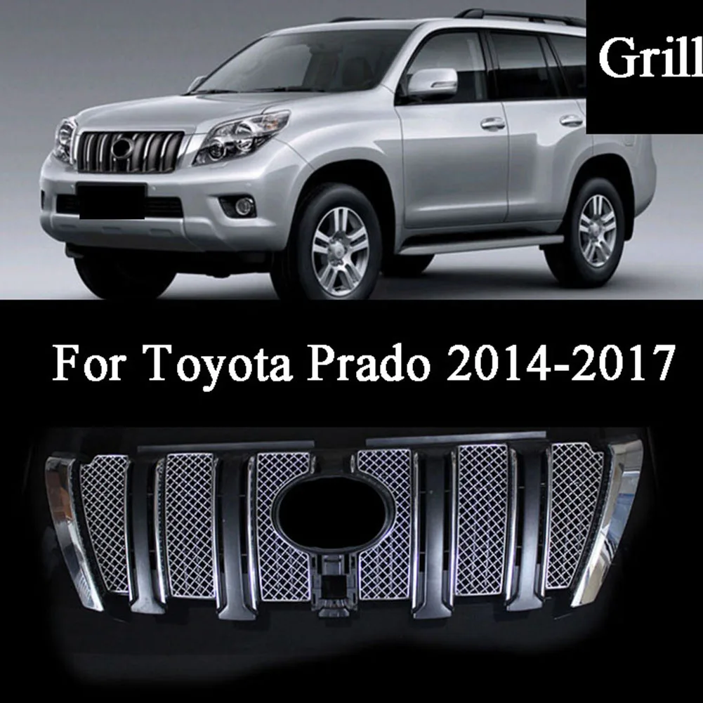 

Автомобильная решетка из нержавеющей стали для Toyota Land Cruiser Prado 2014, 2015, 2016, 2017, внутренняя и внешняя решетки от насекомых