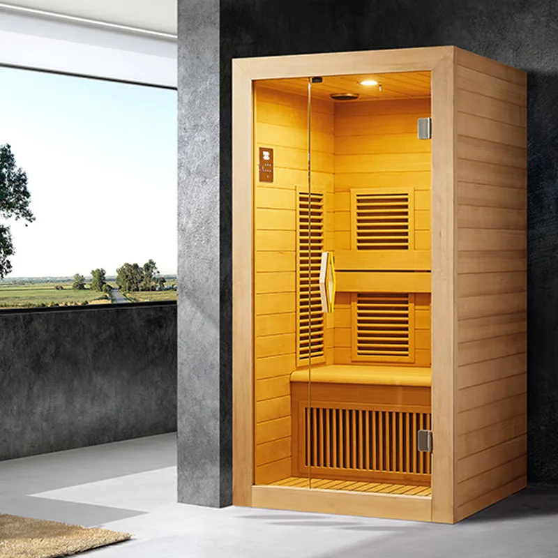 

STLF3 Person Traditional Indoor Home Use Infrared Sauna Cedar Wood 2 Person Sauna Room Wooden
