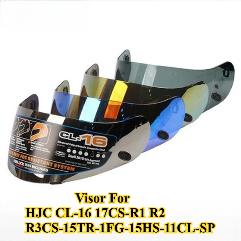 

Helmet Visor for HJC CL-16 17CS-R1 R2 R3 CS-15TR-1FG-15HS-11CL-SP Anti-UV Dustproof Helmet Lens Helmet Accessories Sunglasses