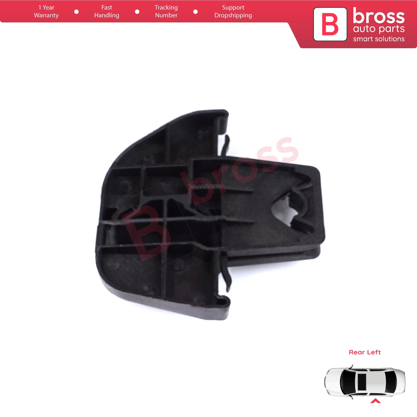 BWR5533 Power Window Regulator Repair Clips Bracket Rear Left Door for VW Touran MK1 1T1 1T2 1T3 2003-2015 1T0839461