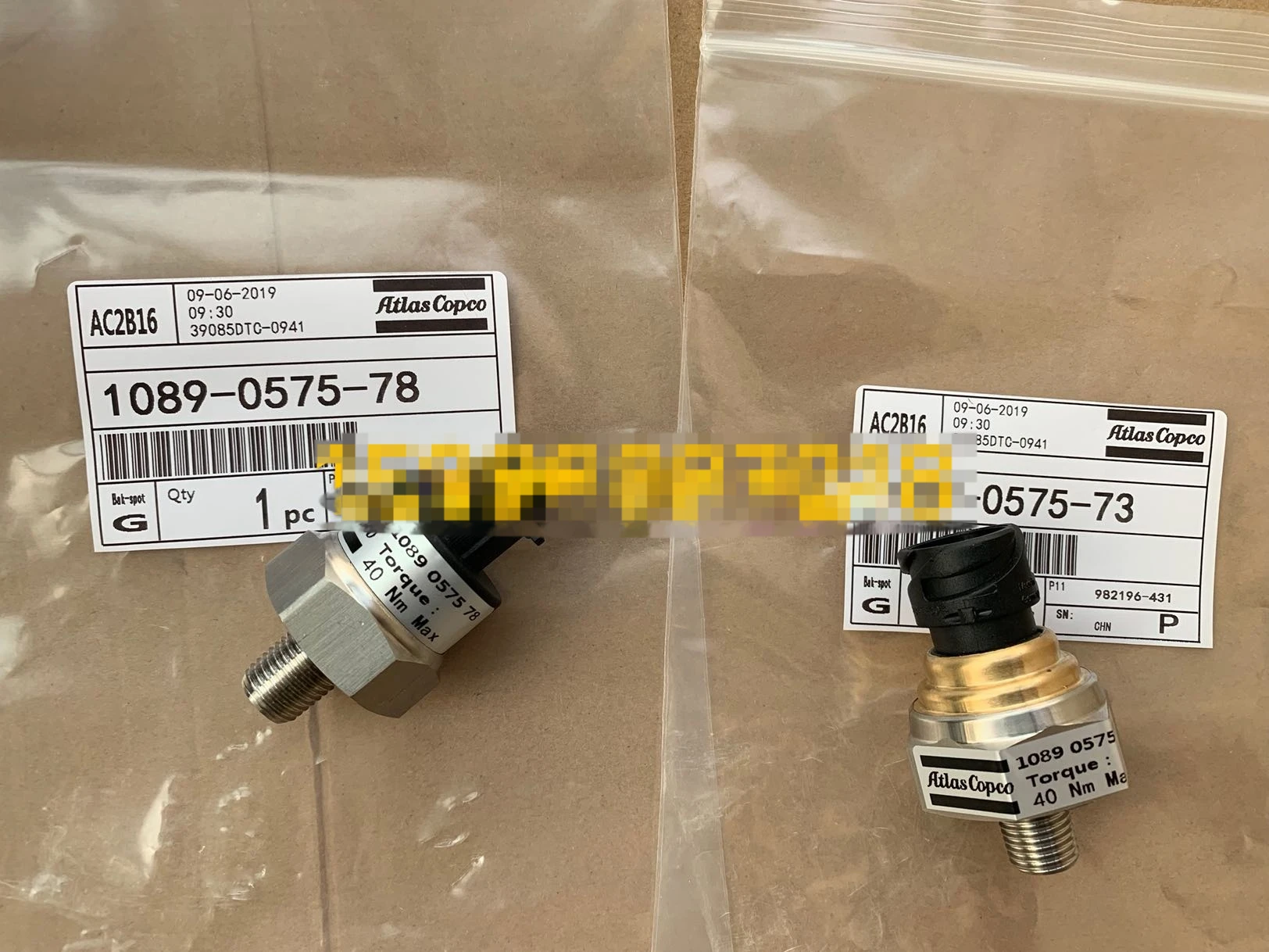 1089057578 Atlas Air Compressor Supporting Pressure Sensor