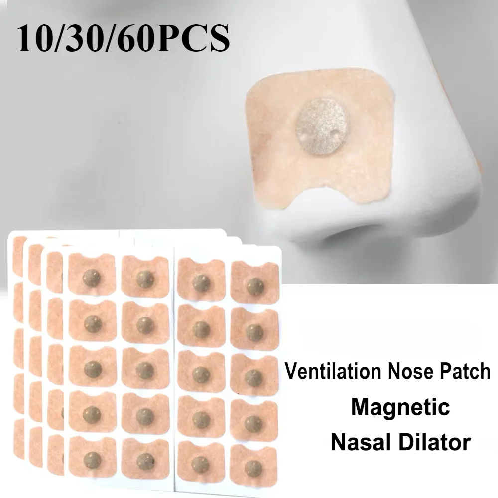 

Bulk Pack Magnetic Nose Strips 60/120/180 Pcs Nasal Strip Breathing Tools Intake for Enhanced Airflow Nose Patches