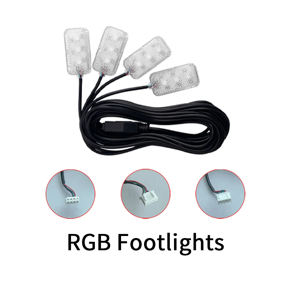 4x RGB footlights