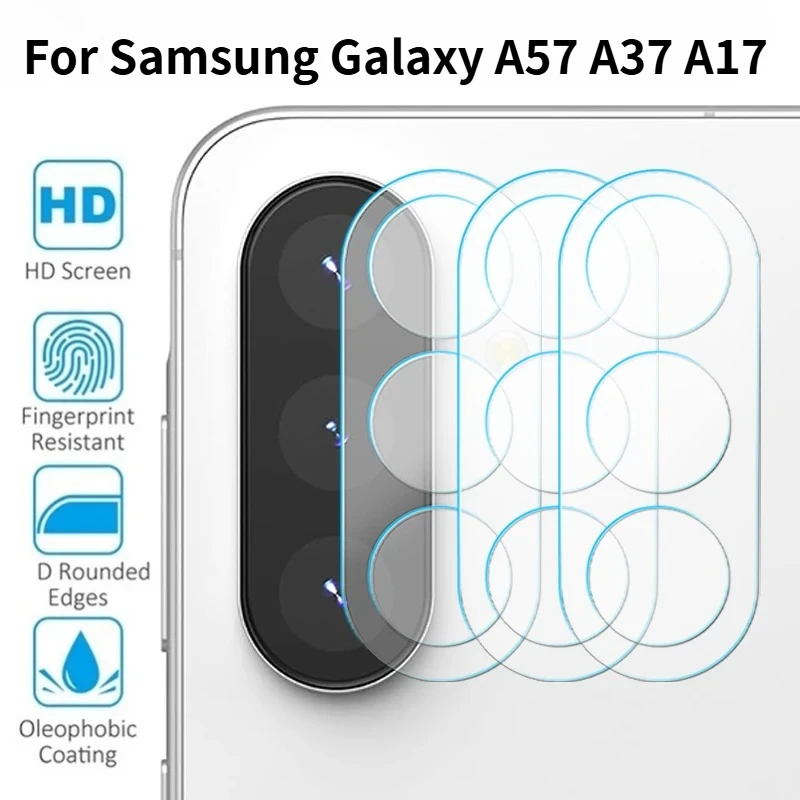 1-3PCS HD Camera Tempered Glass Anti-fingerprint Cover Flim For Samsung A57 A37 A17 A07 A56 Rear Lens Anti-scratch Protector Cap