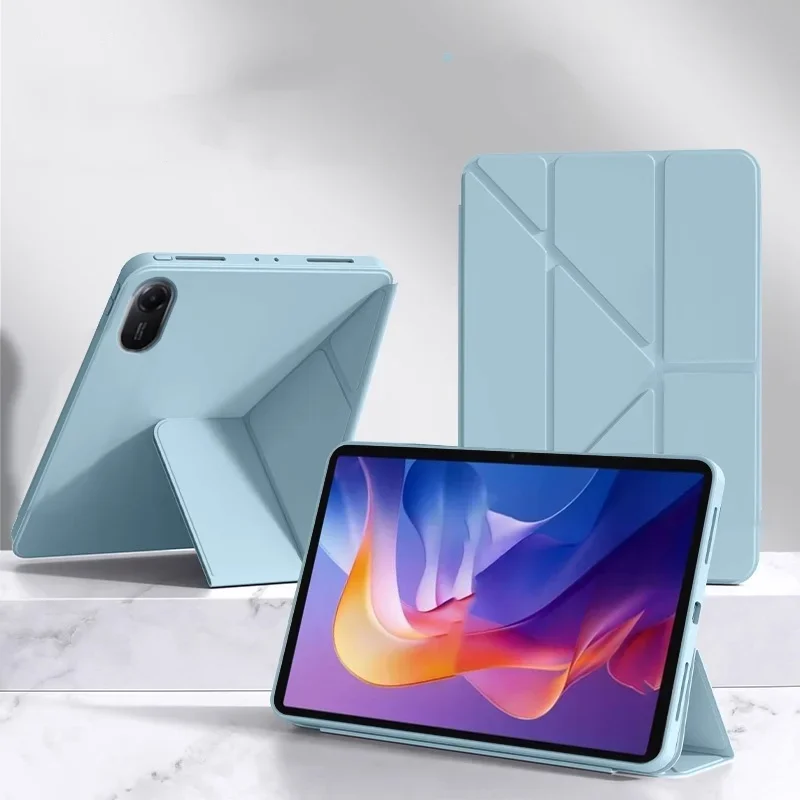 For Redmi Pad 2 Case 11inch Multi-folding Magnetic Stand TPU Soft Back Cover Shell For Xiaomi Redmi Pad SE 2025 Tablet Cases