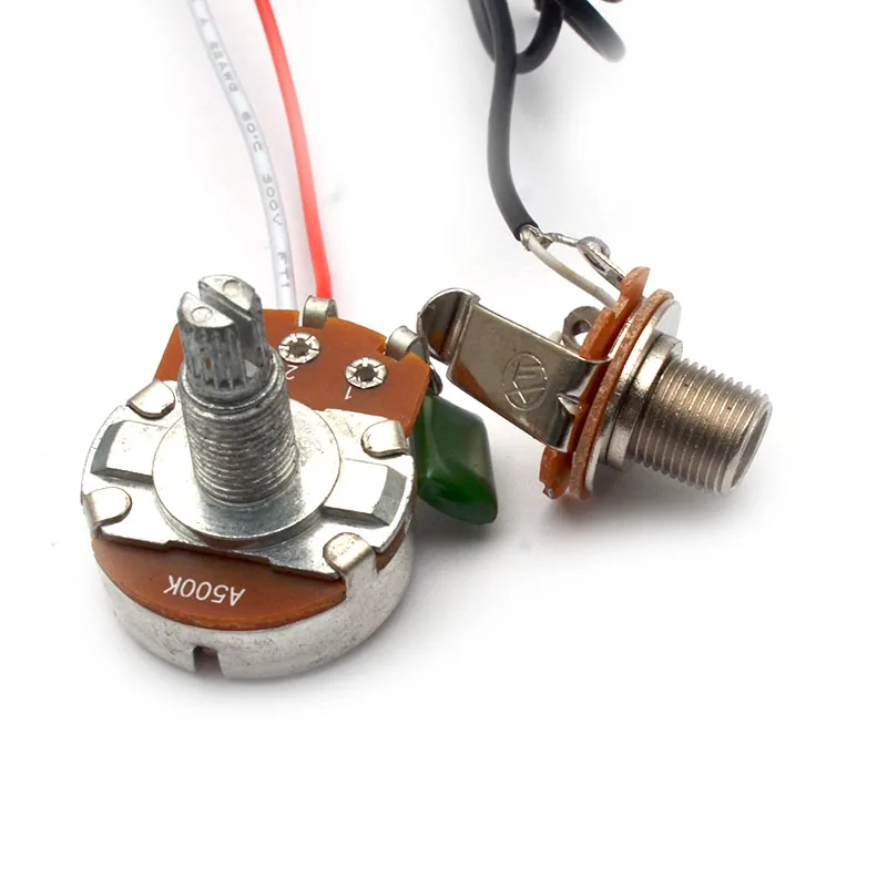 LP Electric Guitar Wiring Harness Prewired Two Pickup 500K Big Pots 3 Way Toggle Switch for LP Electric Guitar