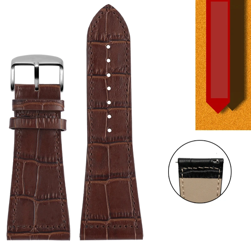 Genuine leather bracelet  for Franck Muller FM6000H watch strap wristwatches Accessories cowhide watch band 26mm /30mm