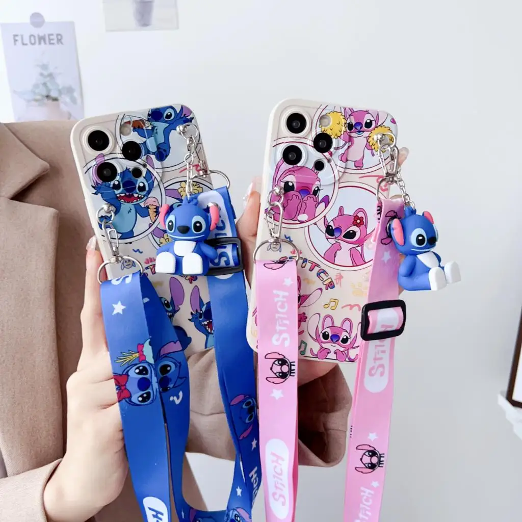 Etui ze ściegiem kwiatów z uchwytem na iPhone 6 6s 7 8 X Xs Max XR 11 12 13 14 15 Pro SE Max