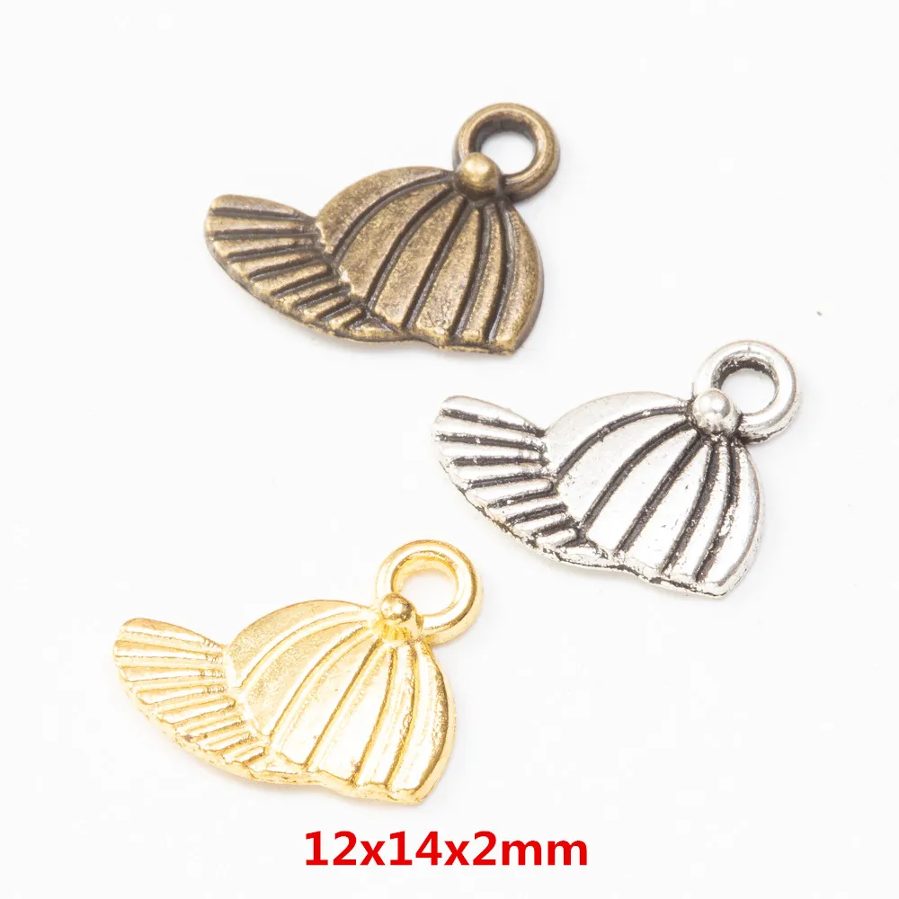 

100pcs hat Craft Supplies Charms Pendants for DIY Crafting Jewelry Findings Making Accessory 1618
