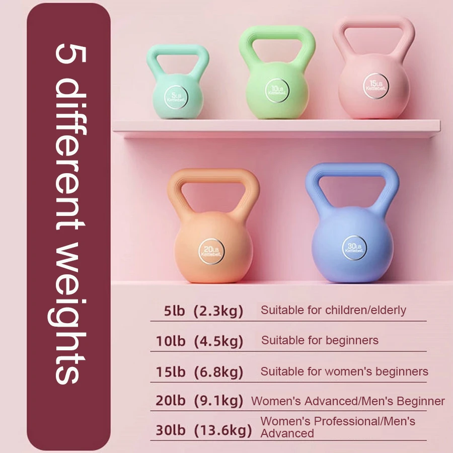 Macaron Colored Kettlebells For Women\'s Dumbbells Home Deep Squat Fitness Equipment Private Education For Slimming Arms