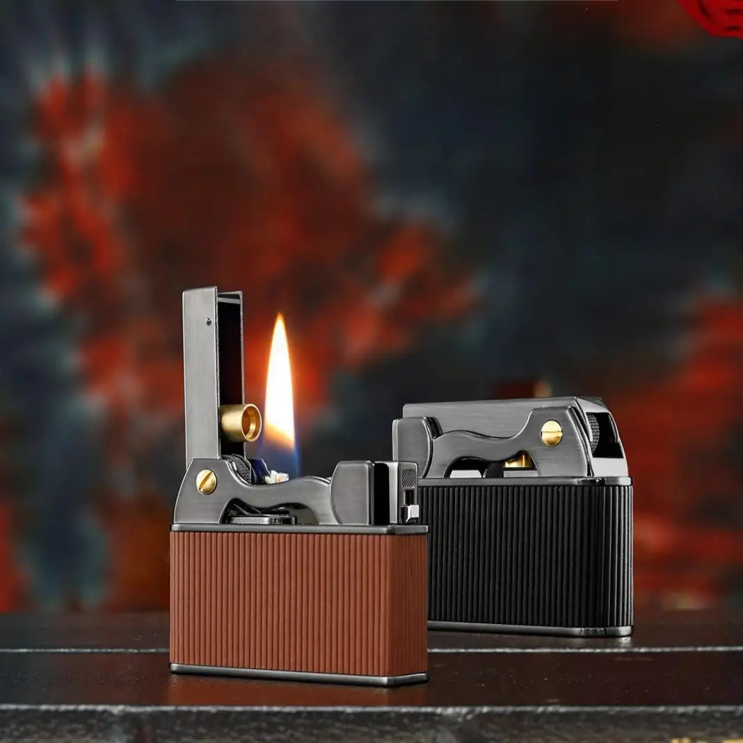 Windproof Lighter Lighter Creative Personality Nostalgic Vintage Old Fashionable Let Bullets Fly Upgraded Version