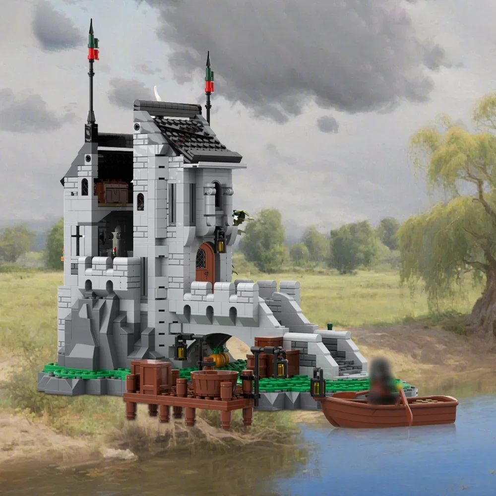 

MOC Woolfpack Watch Tower Bricks Model Woolfpack Watch Tower Medieval Architecture Buliding Blocks Assembly Toys Kids DIY Gifts