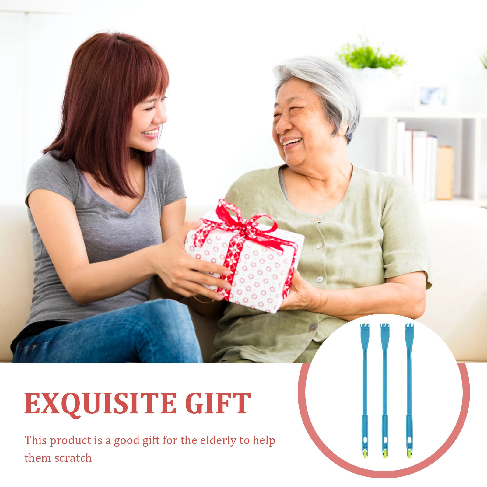 Massager Back Grabber Heavy Duty Scratcher Small Roller Itching Stick Scraper Tool