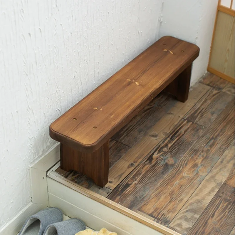 

Wooden Changing Stools Multifunctional Entrance Luxury Modern Ottomans Removable Footstool Shoe Changing Footrest Interior