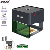 DAJA DJ6 Laser Engraver Portable Logo Text Pattern Pet Tag Printer Woodworking Wood Plastic 3W Laser Cutter For Phone Computer