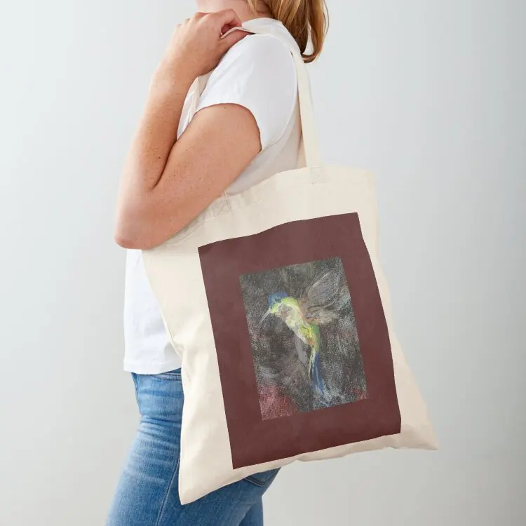 

Colorful Hummingbird in Flight Tote Bag Women's beach bags shoping bag canvas shopping bag hand ladies