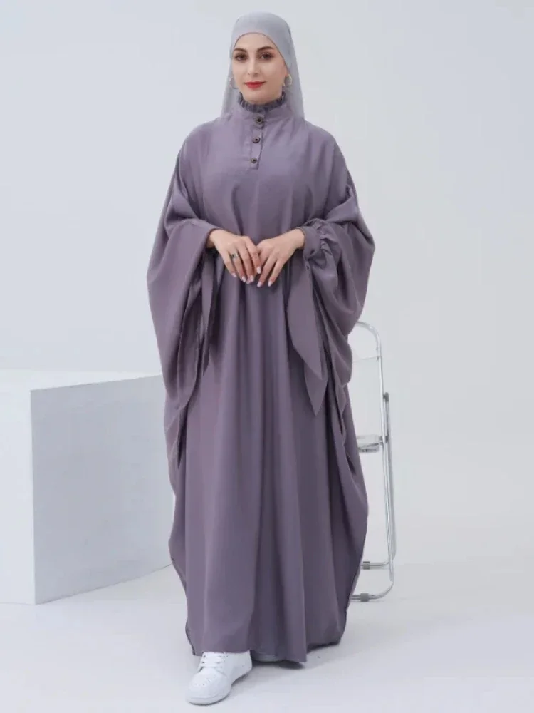 

Butterfly Muslim Dress Women Abaya Saudi Abayas Dubai Satin Turkish Long Dresses Islamic Clothes Elegant Kaftan Hijab Robe Femme