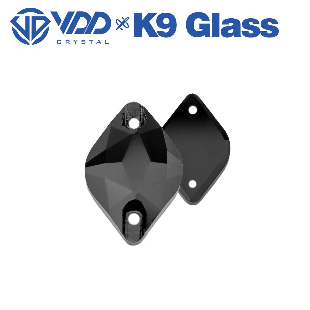 VDD S102 Jet Lemon Top-Qualität K9 Glas AAAAA Aufnähbare Strasssteine, Kristall-Flachsteine zum Aufnähen für Kleidungsdekorationen – Detail 4