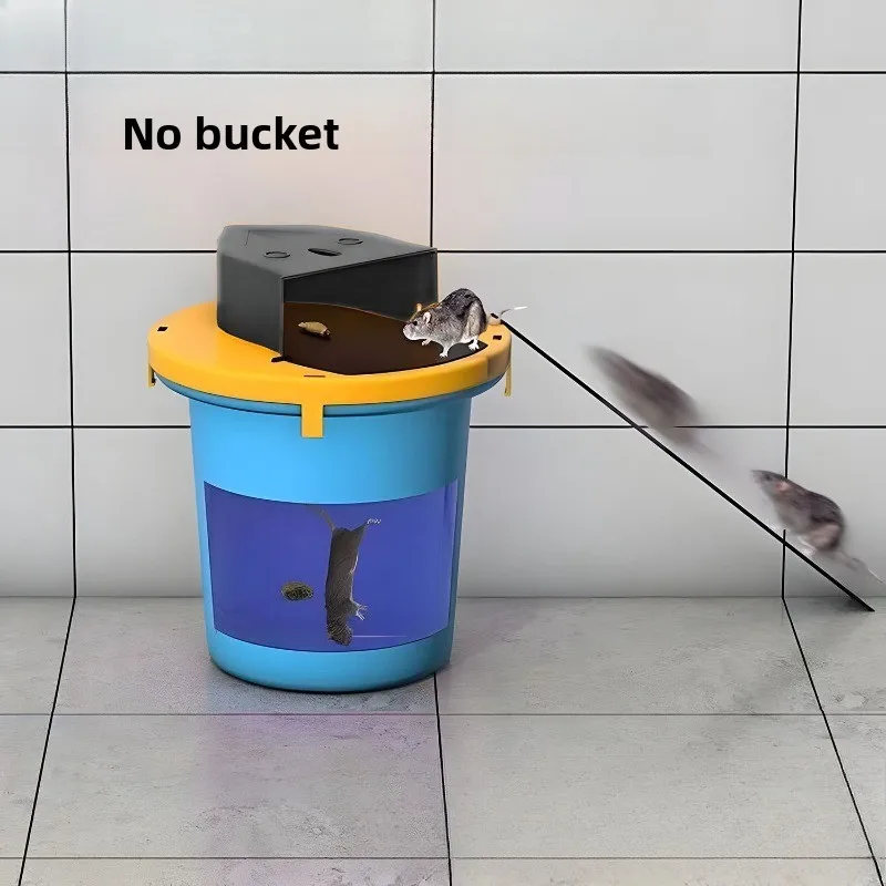 Mouse Catcher New Automatic Continuous Flip Trap Bucket Household Rodent Control Device Mouse Clamp Pest Repellent Tool