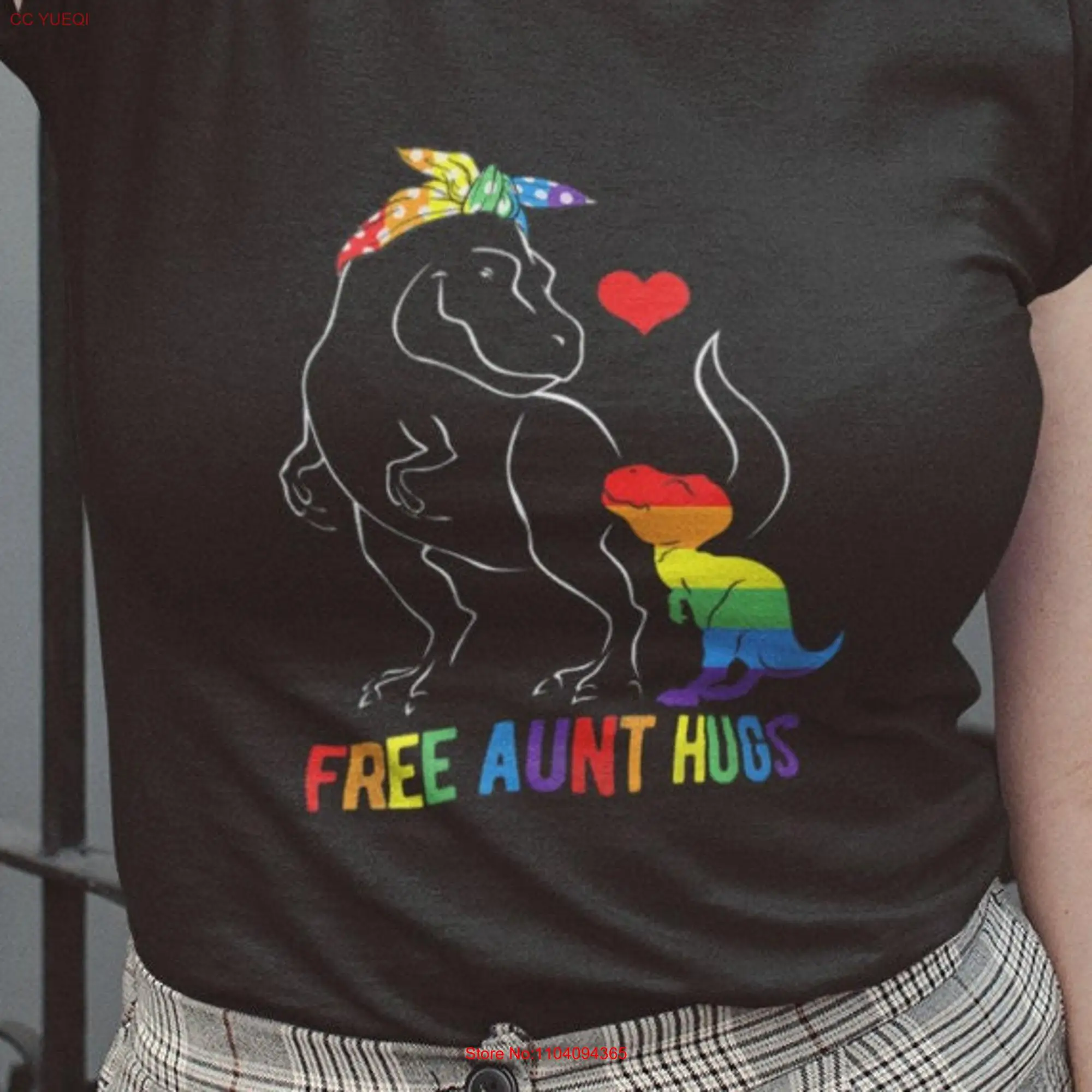 Embrace Diversity Proud to be Auntiesaurus the LGBT Supporter T shirt Rainbow Family s That Matter long or short sleeves