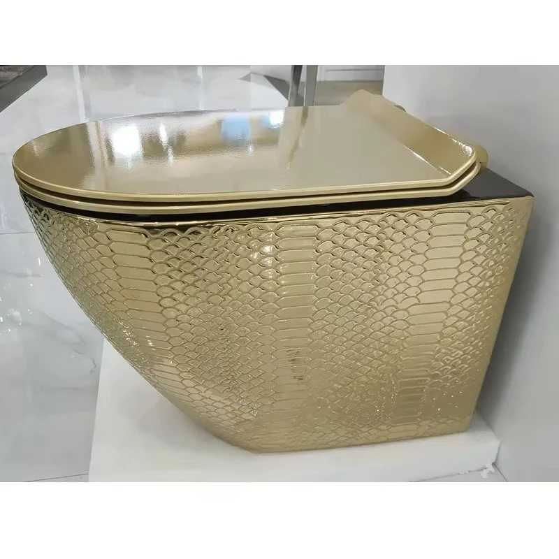 WC RIMLESS GOLDEN WALL HUNG