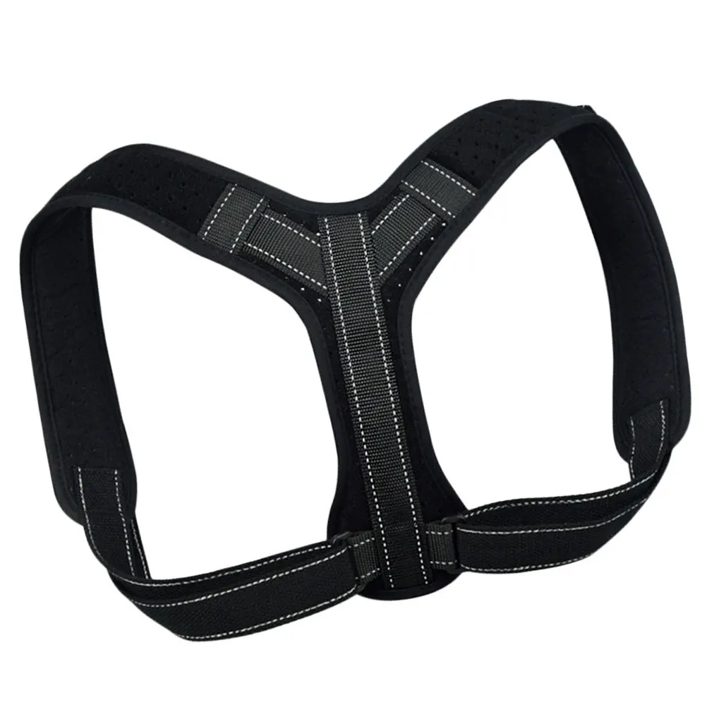 

Корректор осанки, регулируемый корректор спины и плеч для мужчин и женщин, черный размер L, утолщенный ремень, дышащая ткань, 8-образная посадка