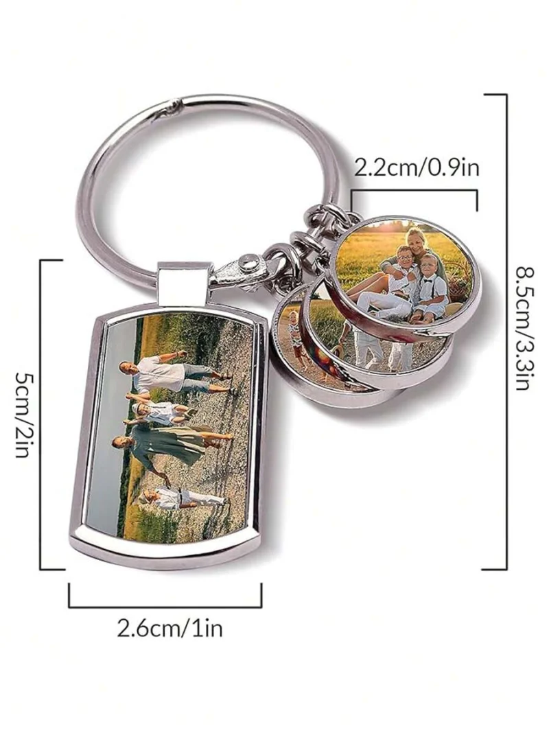 Personalised Photo Keychain, Custom Picture Keyring, Handbag Pendant, Personalized Keychain, Personalised Souvenir Gift